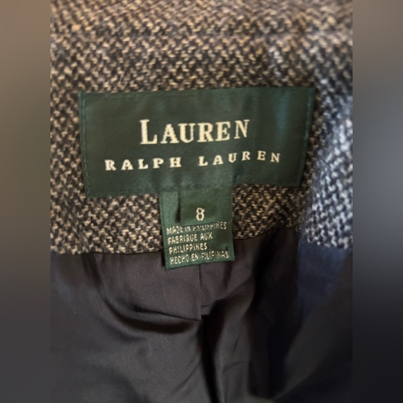 Lauren Ralph Lauren Tweed Moto Jacket Blazer - Picture 3 of 8